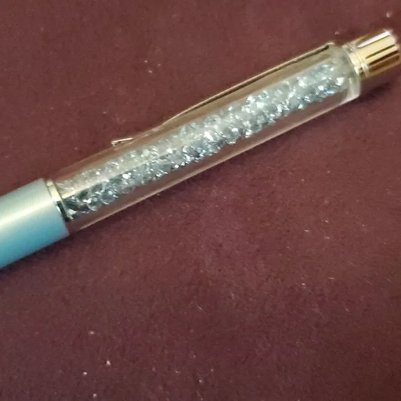 NWOT Swarovski Crystalline Ballpoint Pen, Vintage Twist Beautiful Robin Egg Blue